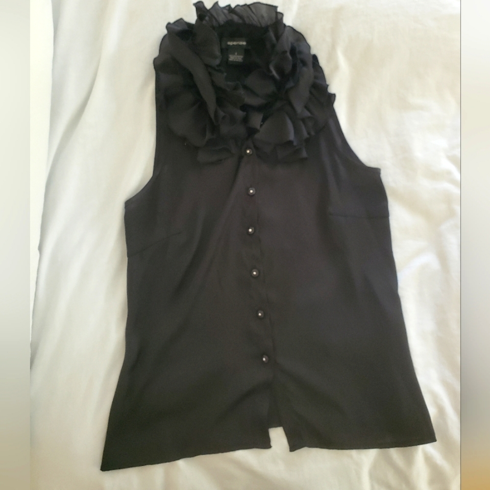 Elegant Black Sleeveless Top
